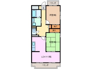 伊勢松本駅 徒歩8分 2階の物件間取画像